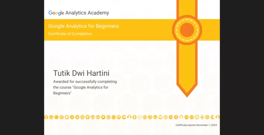 Google Analytics For Beginners - Google Digital Academy (Skillshop)